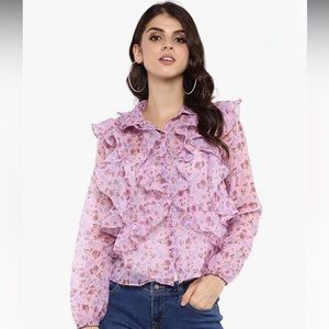 Disha Patani For Glam Lifestyle Women’s Floral Print Top